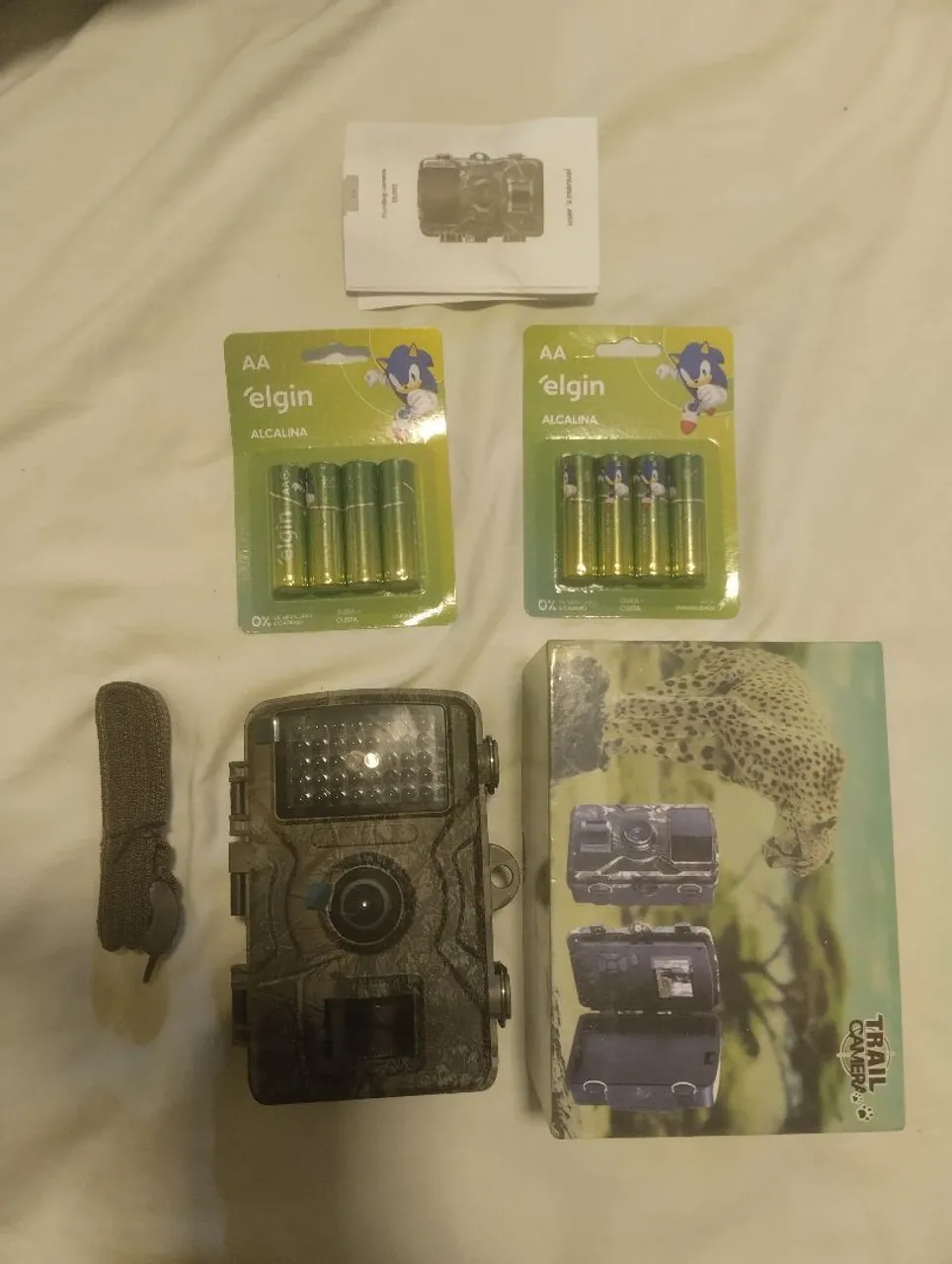 Câmera Trail com Pilhas e Acessórios - Pronta para Uso