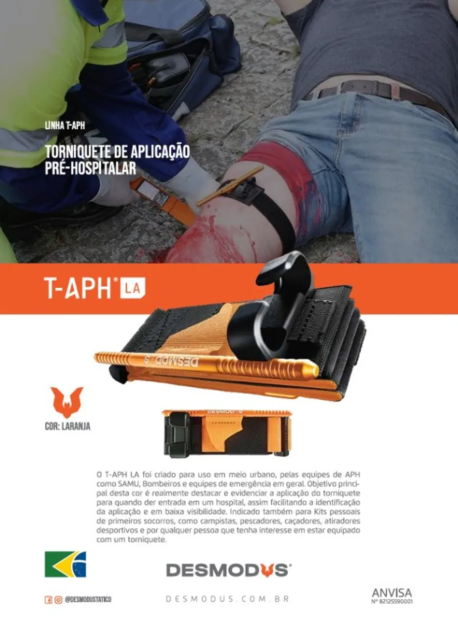 Torniquete T-APH LA - cor Laranja