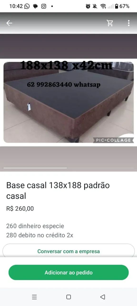 Camas box base e colchões 