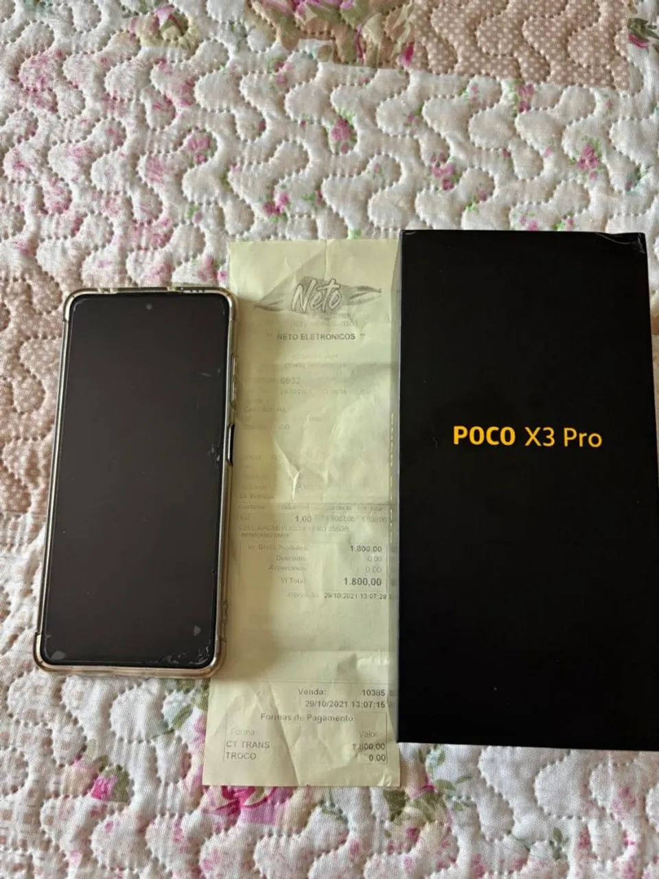 Celular POCO X3 pro com 256Gb de memoria RAM