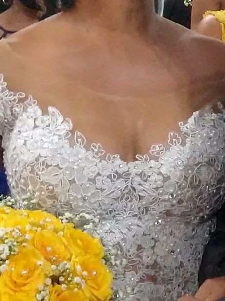 Vestido de noiva renda branco - Foto 2