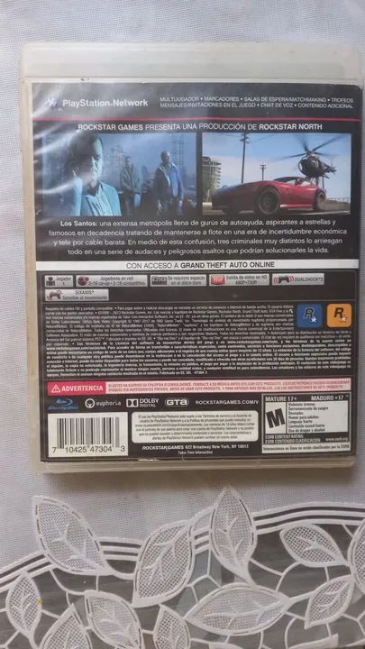 Grand Theft Auto V com mapa e manual (PS3) - Foto 4