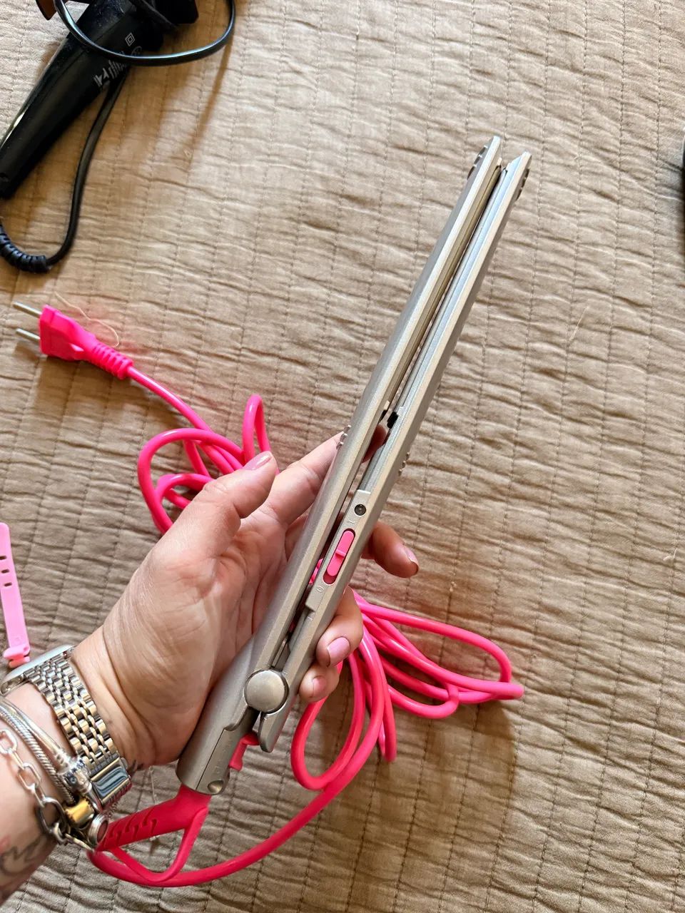 Chapinha/prancha De Cabelo Gama New Lumina Tourmaline Ion Cinza 127/220v - Foto 4