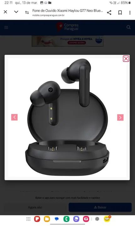 Fone de Ouvido Xiaomi Haylou GT7 Neo Bluetooth original 