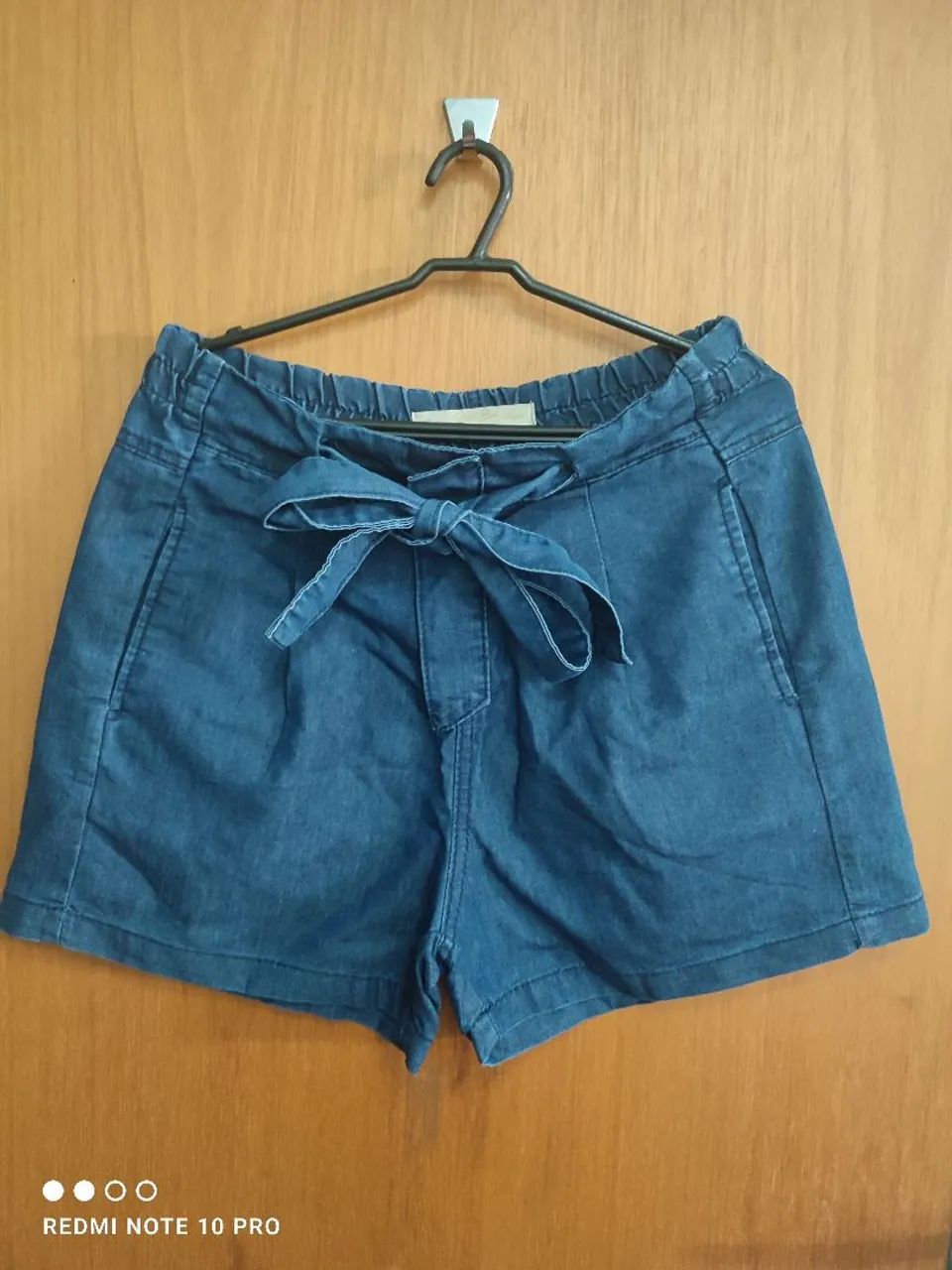 Short pano leve soltinho azul - Foto 5