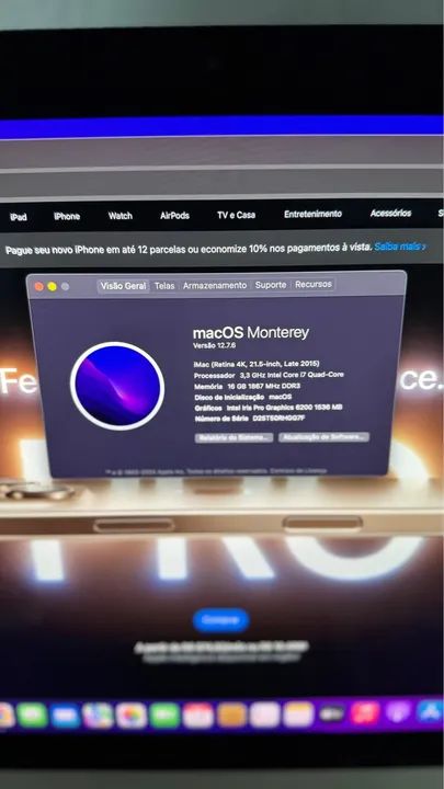 iMac 21,5? 2015, Retina 4k, i7 3.3Ghz - Foto 2