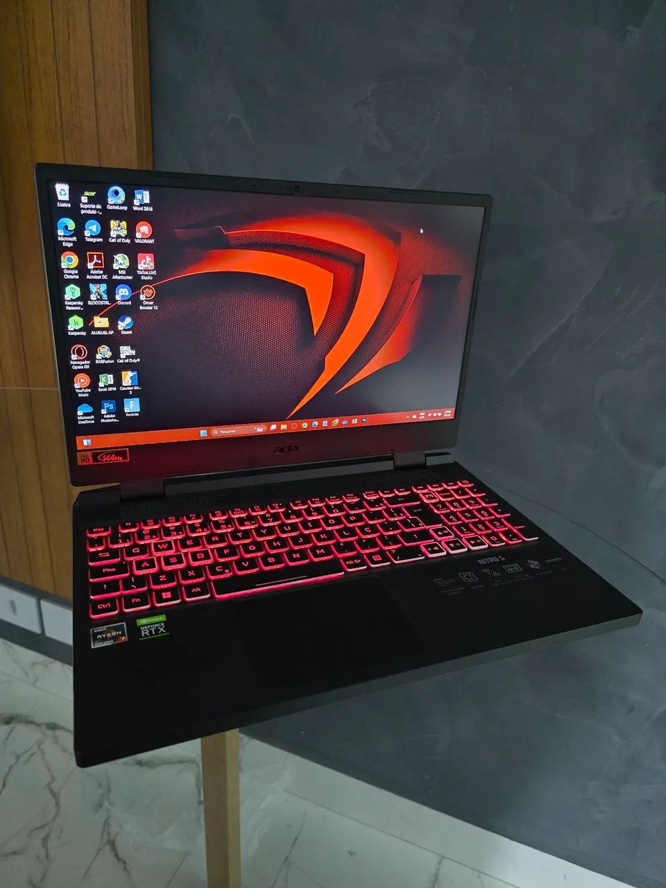 Notebook Gamer 3070Ti Ryzen 7 64Gb RAM DDR5
