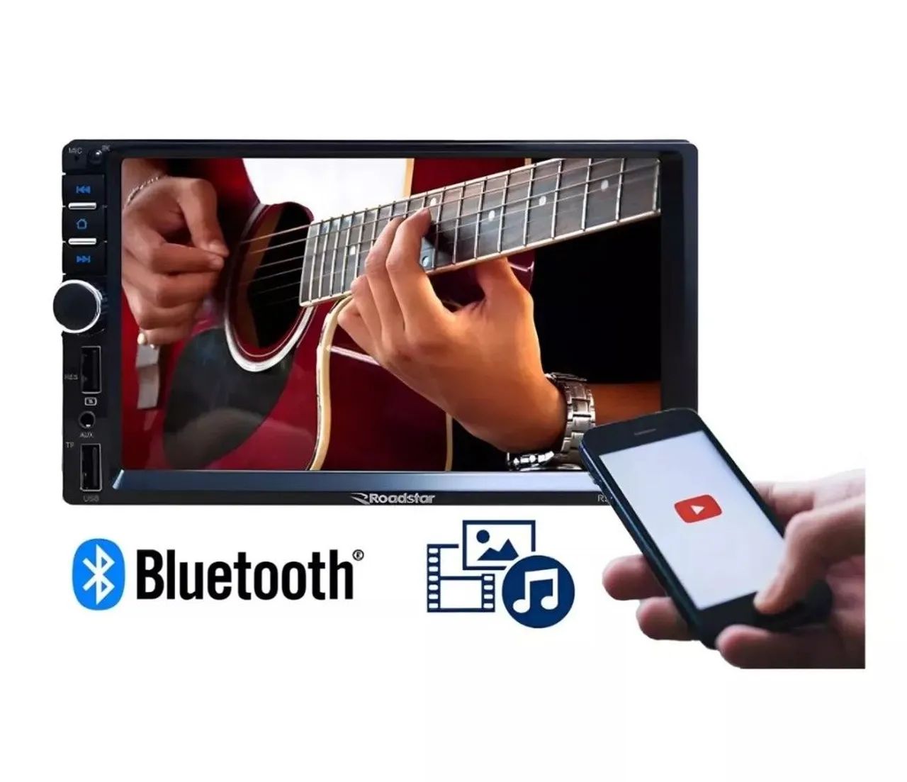 RS404BR Multimídia 7 Polegadas Roadstar  - Foto 3