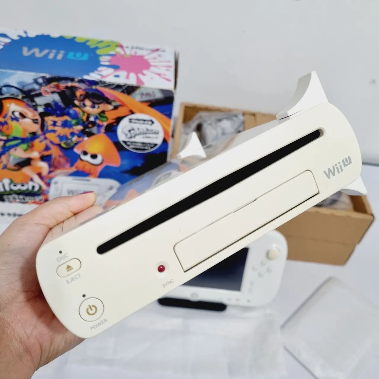 CONSOLE WII U SPLATOON JAPONÊS Branco - Foto 6