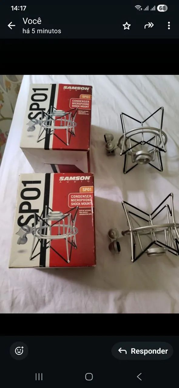 2 aranhas para microfone64312828001794120