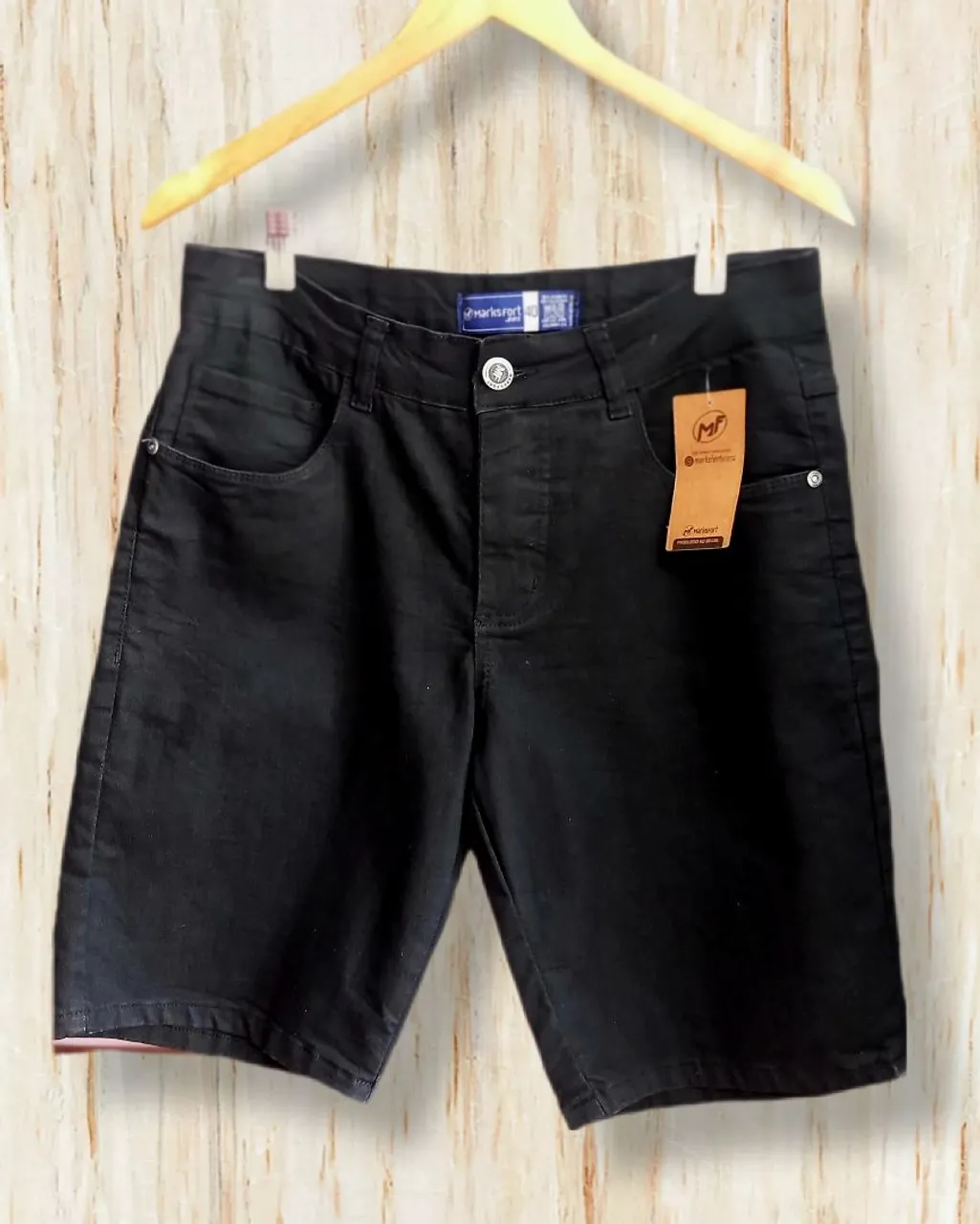 Shorts Jeans Preto - Conforto e Estilo
