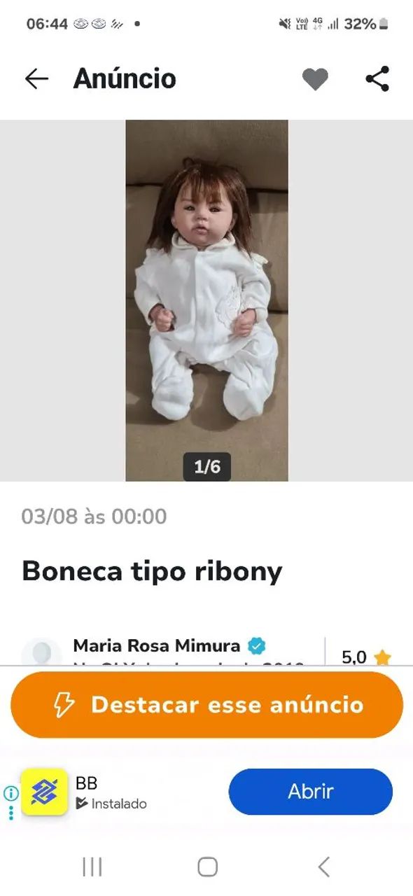 Boneca tipo ribony - Foto 5