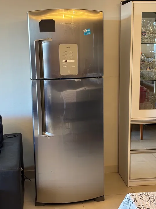Geladeira/Refrigerador Brastemp Frost Free Duplex - 429L Inox Ative! BRM50NR