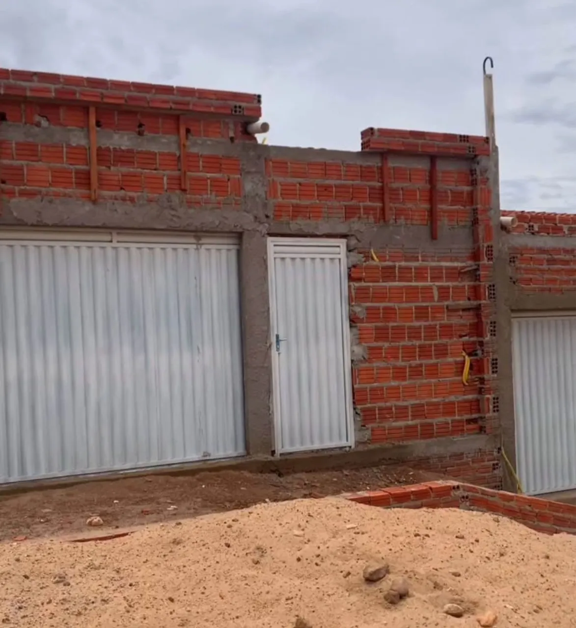 Novas casas em construção