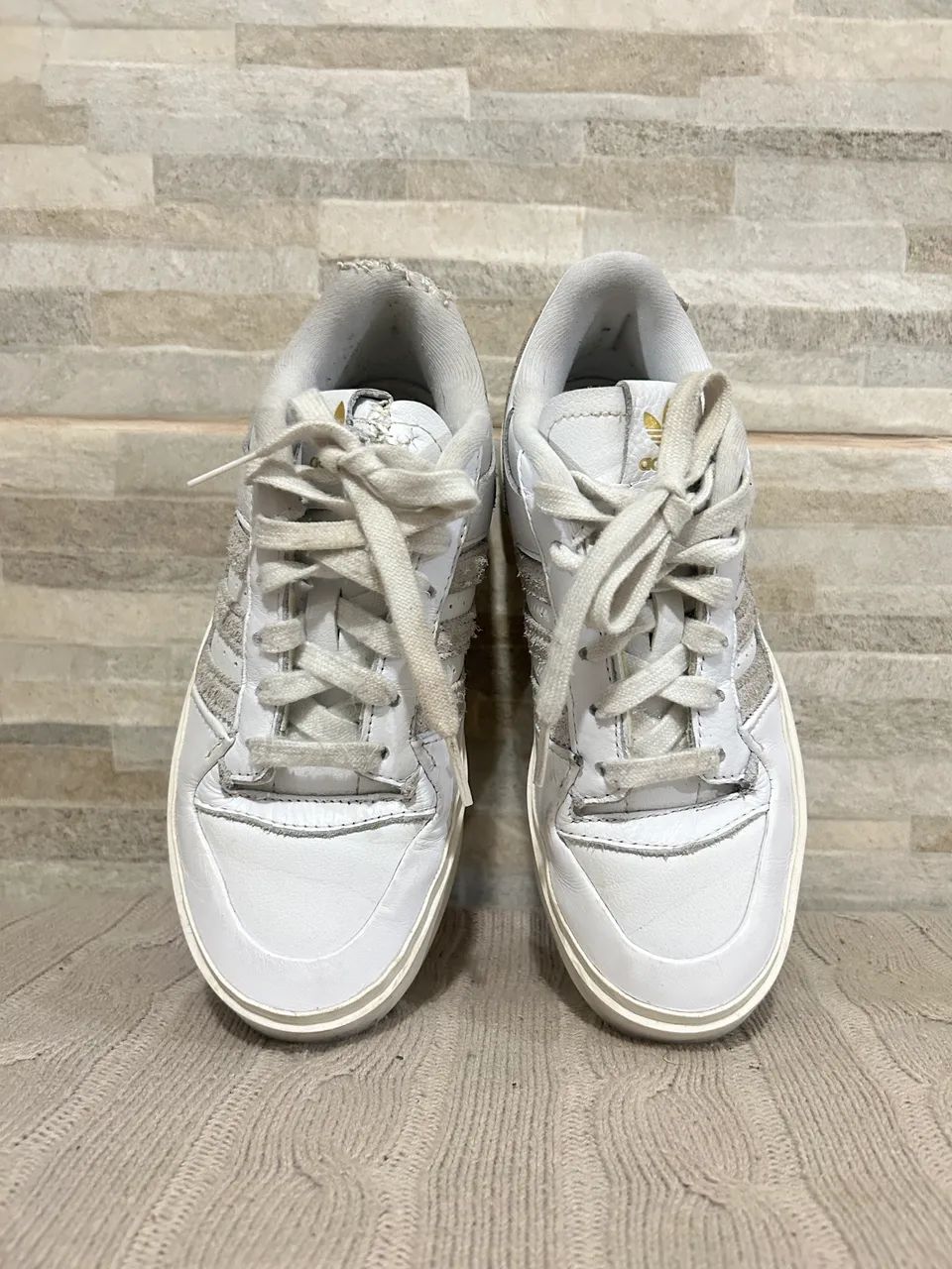 Tênis casual branco Adidas 35 - Foto 5