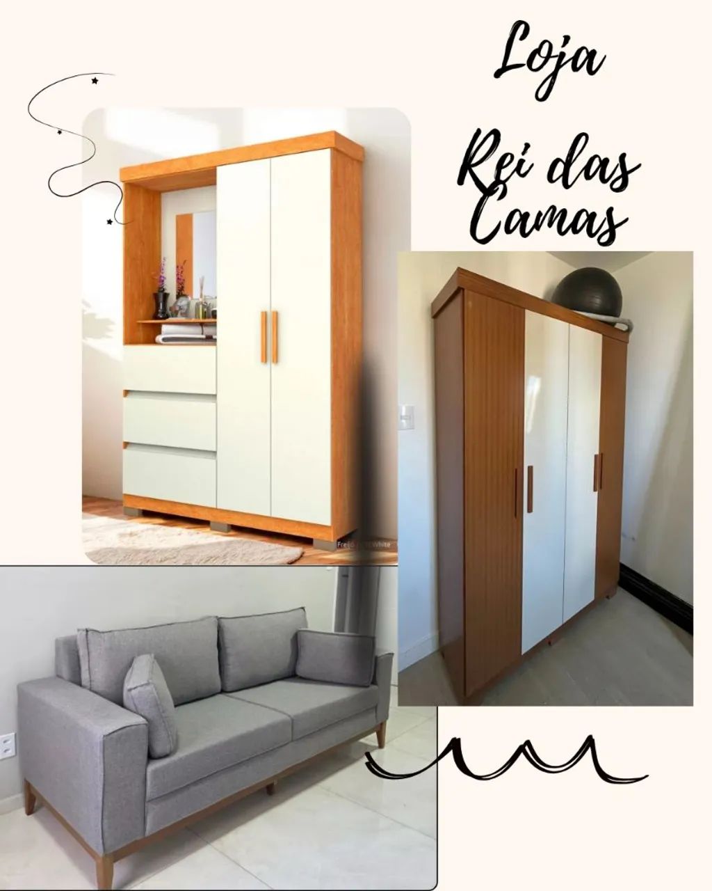 Sofá e Roupeiro direto da fábrica