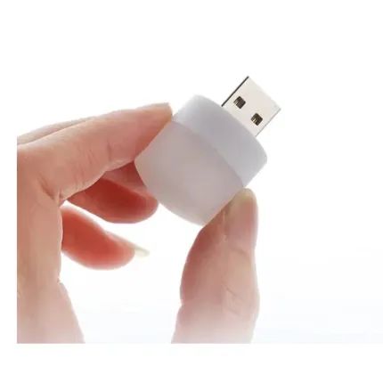 Mini Lâmpada de LED Portátil USB 1W 6500K 5V - Cor Branca