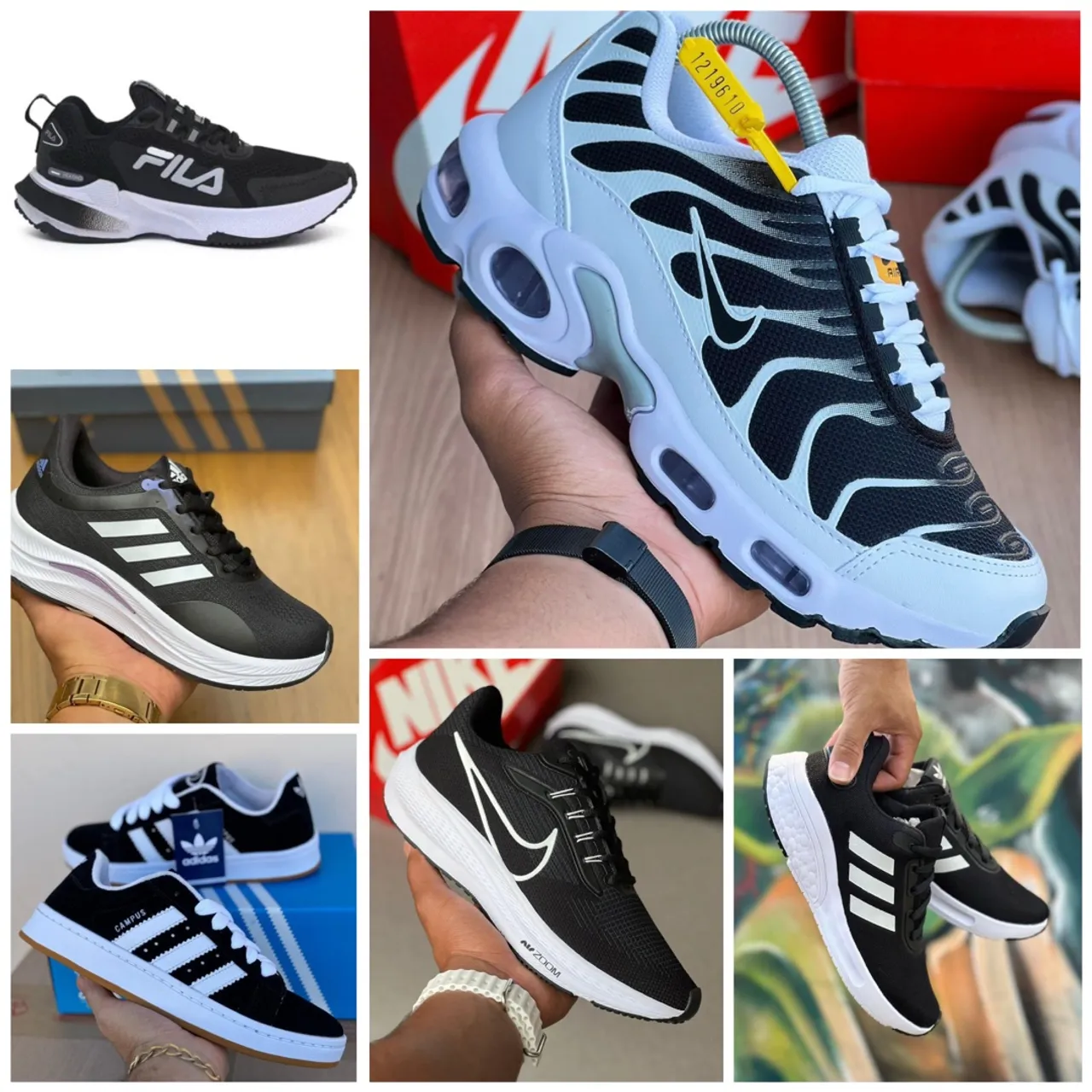 Tênis Adidas, Nike, Fila - Diversos Modelos e Cores