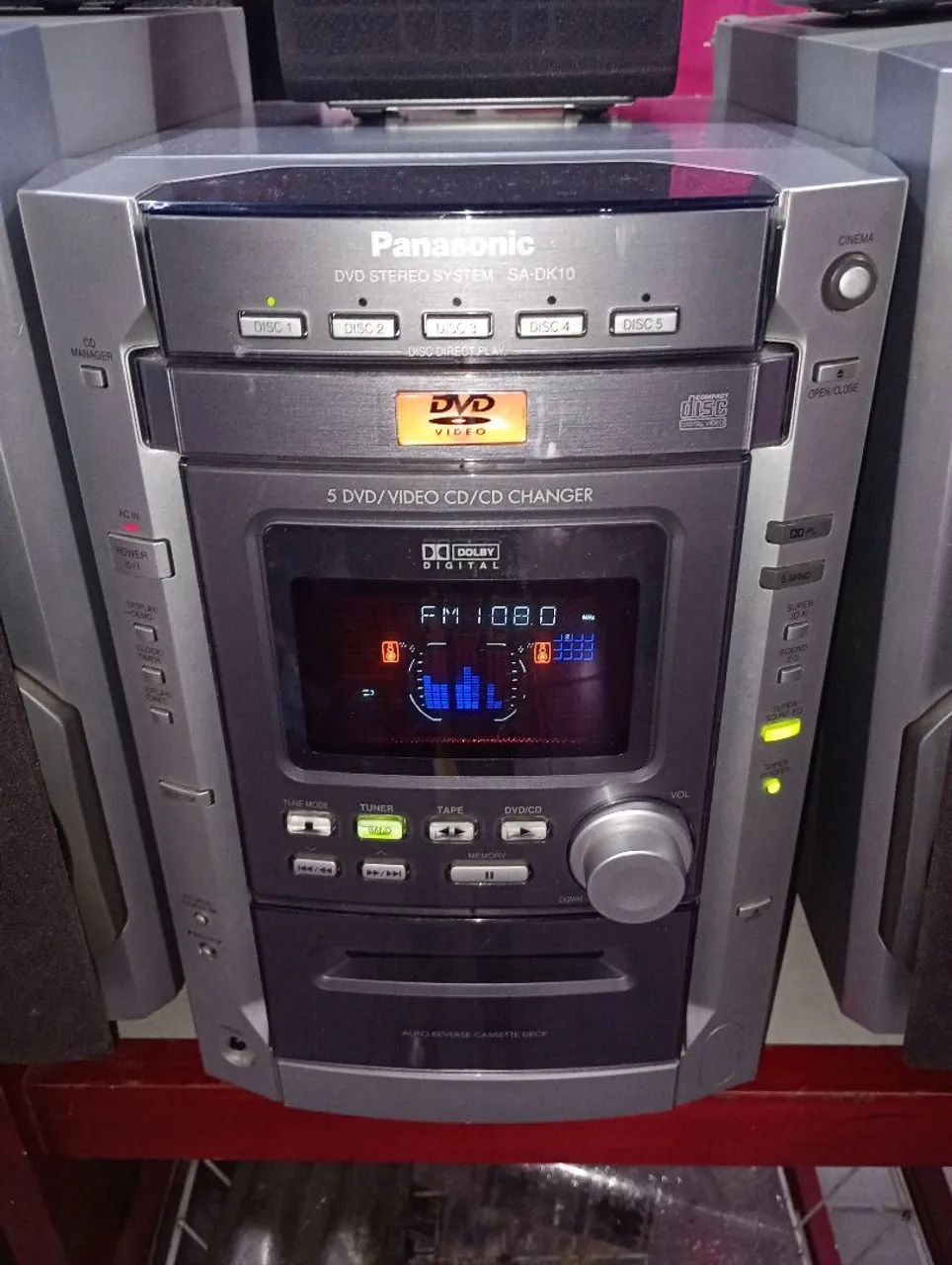 Som Panasonic DVD/CD/CD Changer Rádio Am/FM SA-DK10 - Foto 3