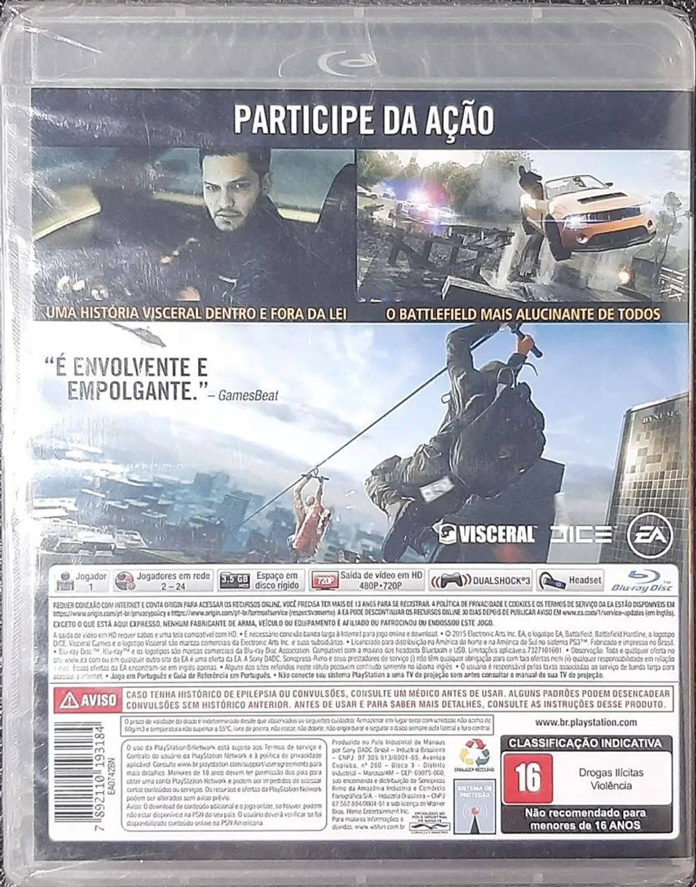 Battlefield hardline ps3 lacrado  - Foto 2