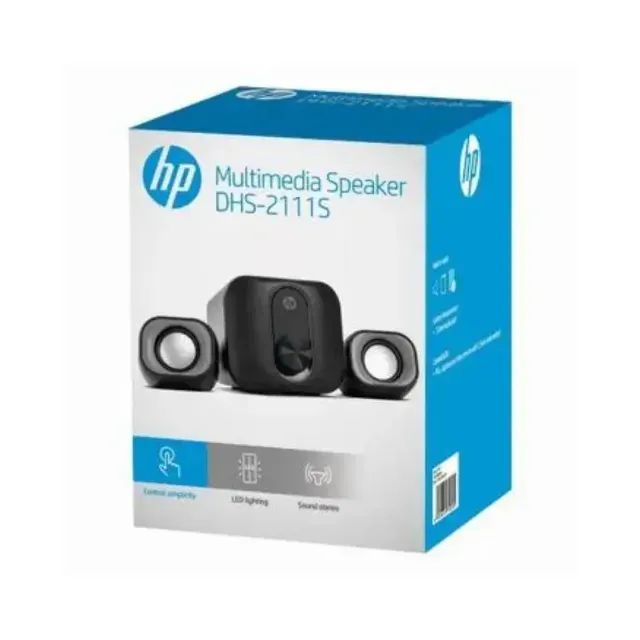  Caixa De Som HP 2.1 Conexão USB com entrada de áudio de 3.5mm P2 (3+3+5W) - Foto 3