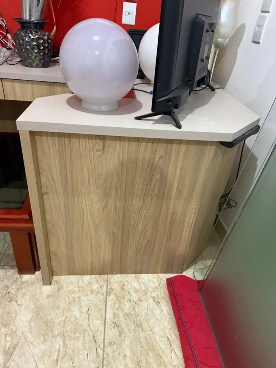 Conjunto de 2 mesas para computador/escritório - MDF, modular - Foto 4