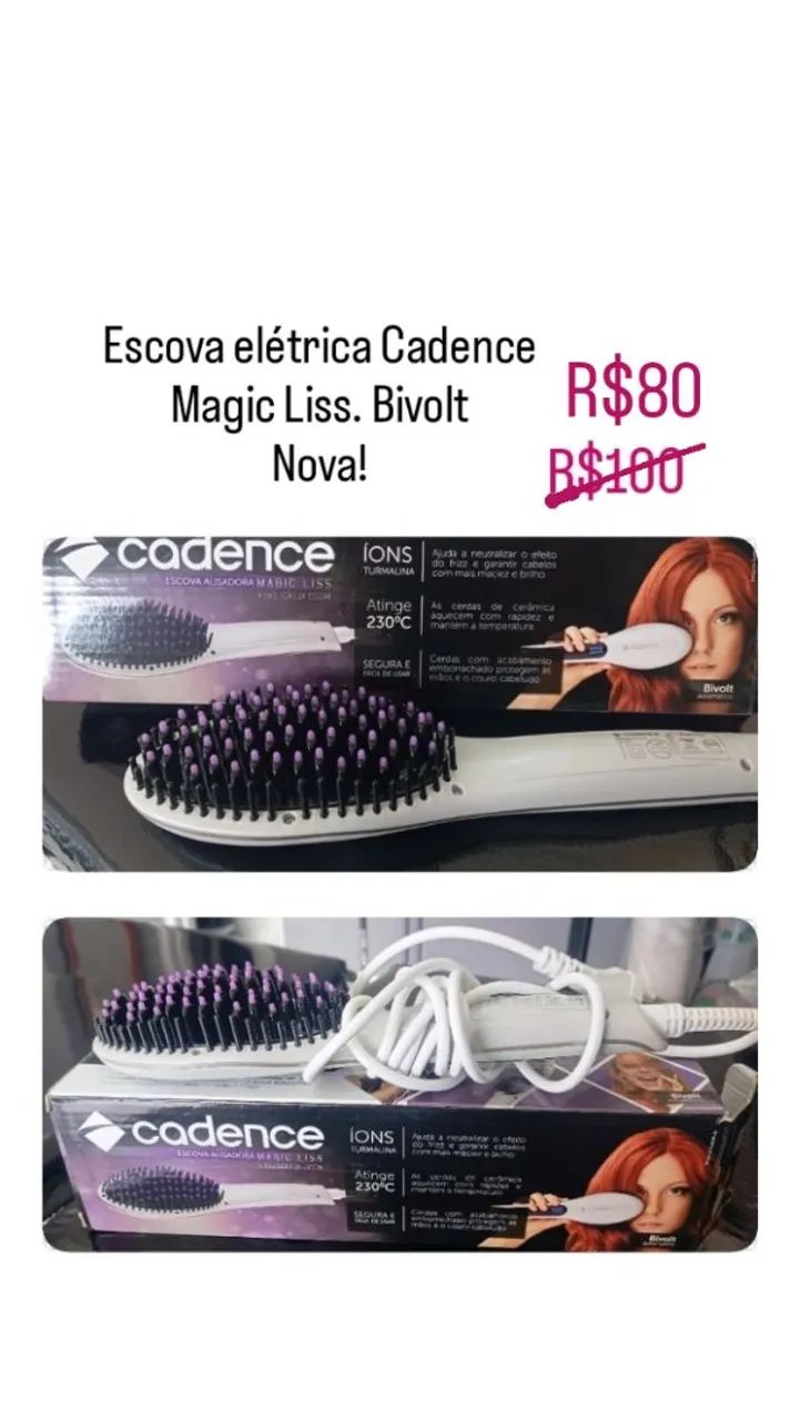 Escova de cabelo elétrica Cadence/ Santo André- SP