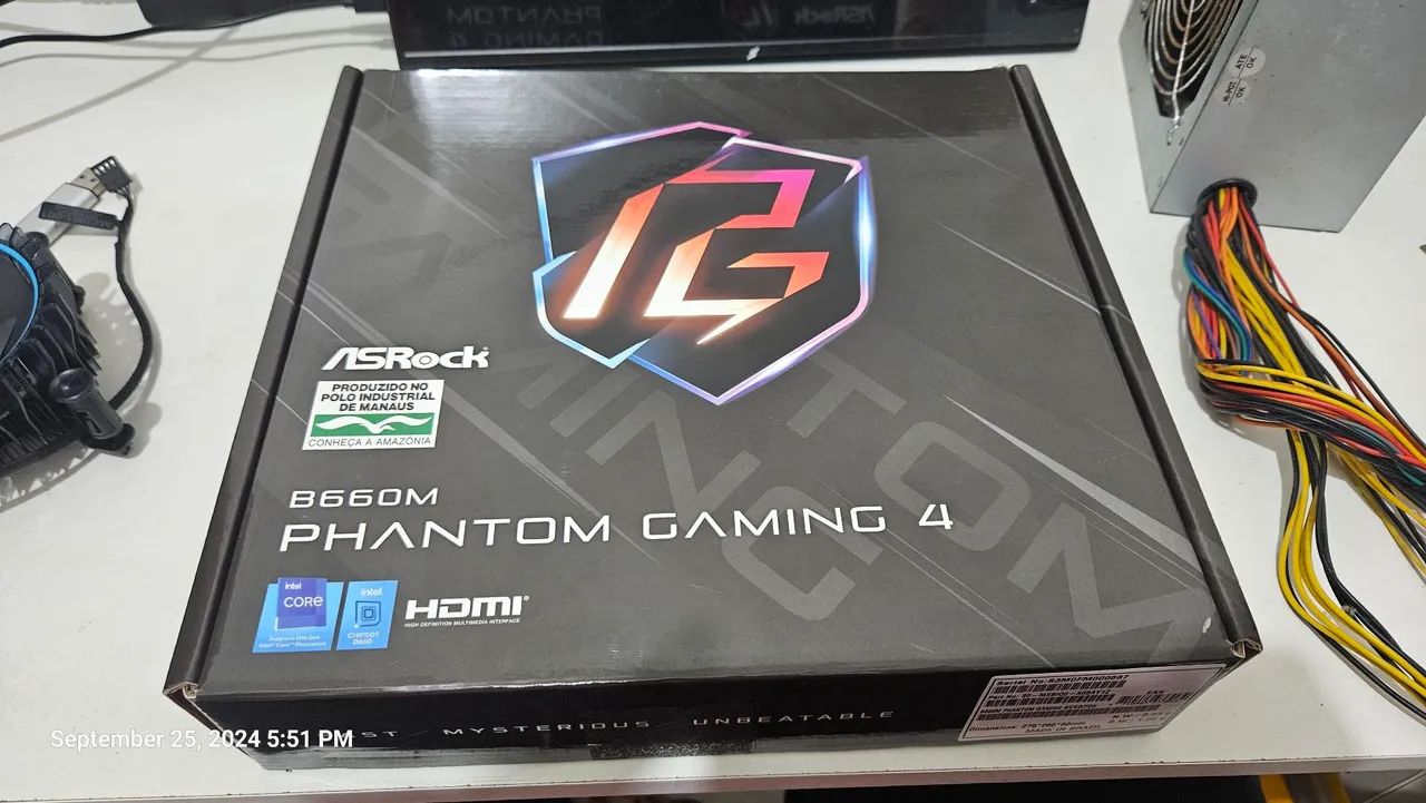 Placa Mãe AsRock B660M Phantom Gaming 4 (LGA1700/DDR4/HDMI