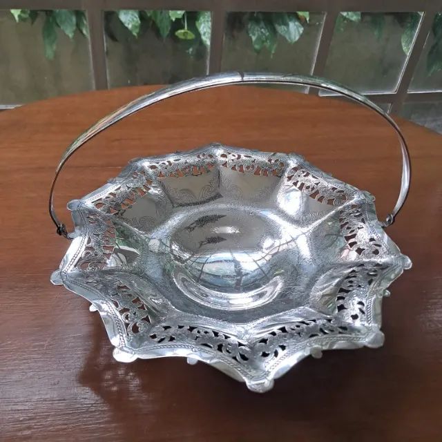 Cesto de Prata - Antiga Fruteira - Regia - Regia 90