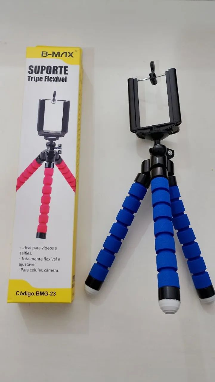 Tripé 20cm flexível para celular ou câmera  - Foto 2