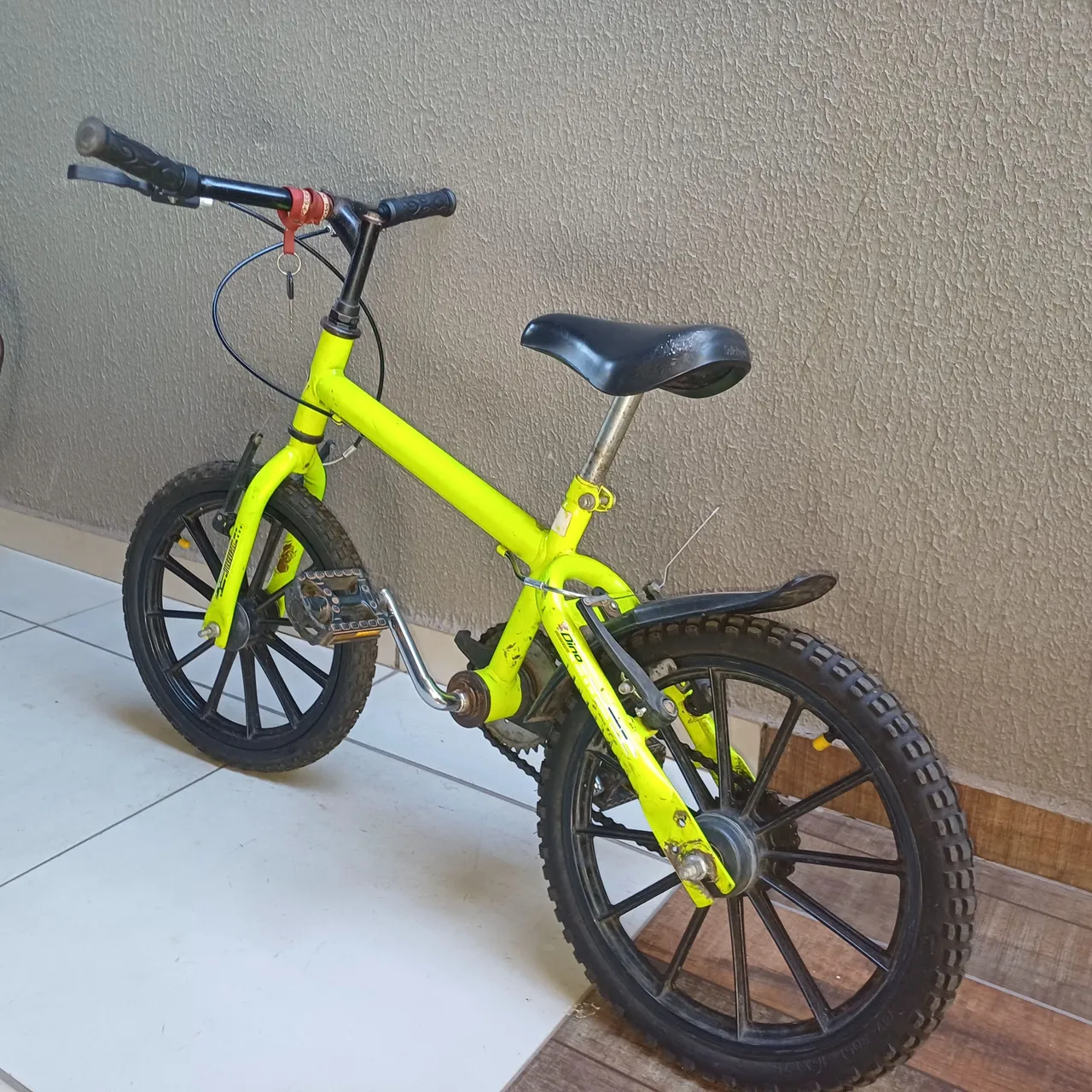 Bicicleta Infantil Aro 14 Amarela