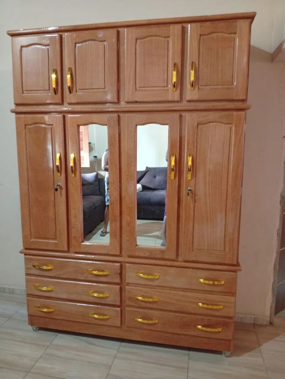 Guarda roupa casal 4 portas  - Foto 3