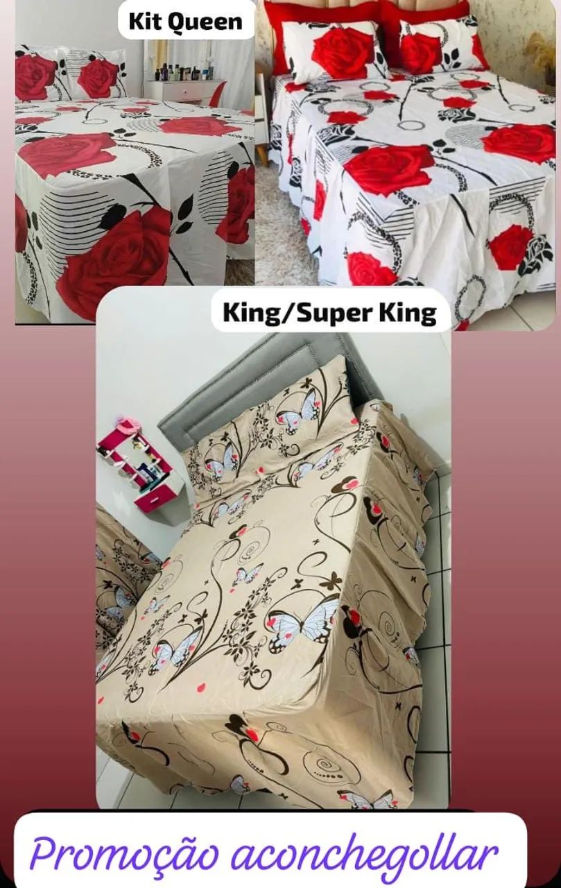 Jogo de Cama Queen/King/Super King