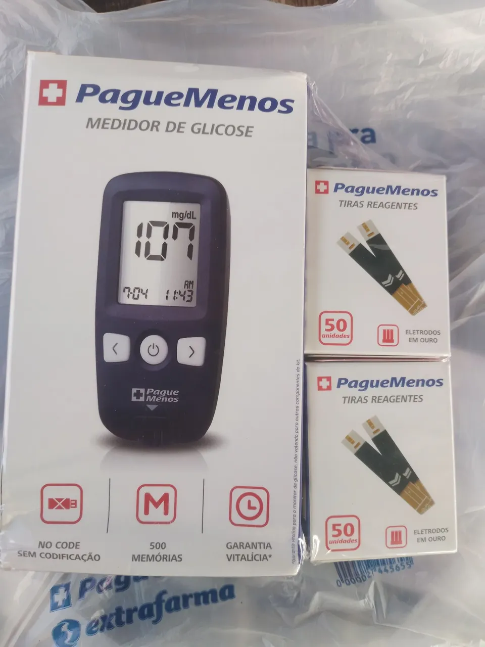 Medidor de Glicose Pague Menos - Novo