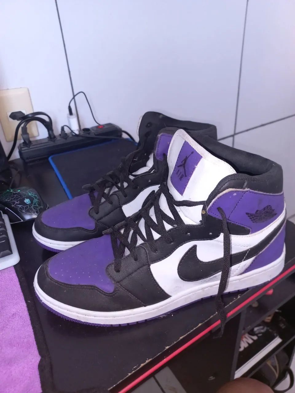 Tênis Air Jordan roxo - Foto 2