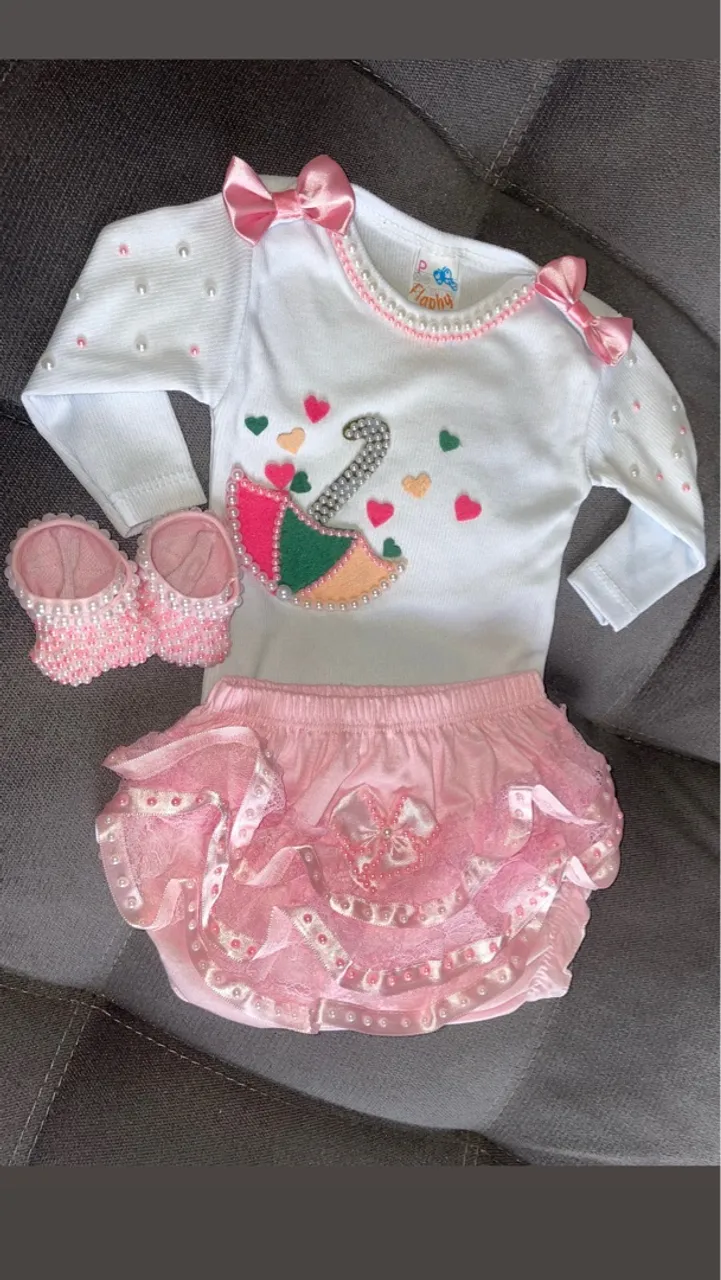 Conjunto Bebê Chuvinha de Amor - Luxo