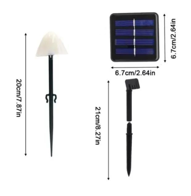 Luzes de Cogumelo ao Ar Livre a Prova D'água - Foto 2