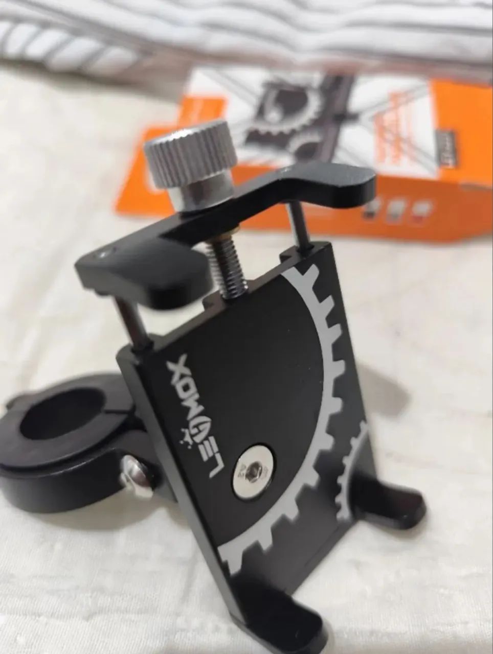 Suporte Celular Alumínio Bike Bicicleta Mtb Moto Gps Guidão - Foto 4