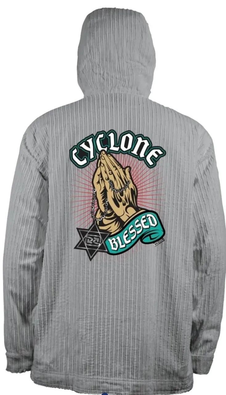 Cyclone Branca Casaco De Veludo Cyclone Jaqueta Cyclone Veludo