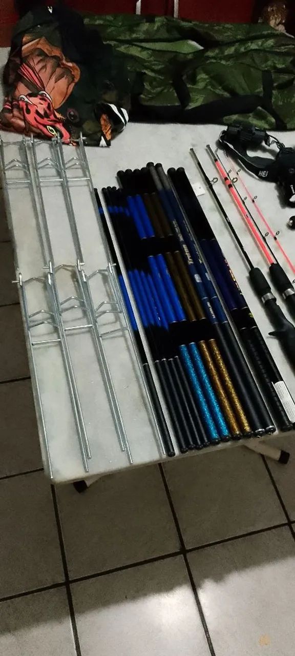 KIT PESCA COMPLETO BEM EM CONTA - Foto 5