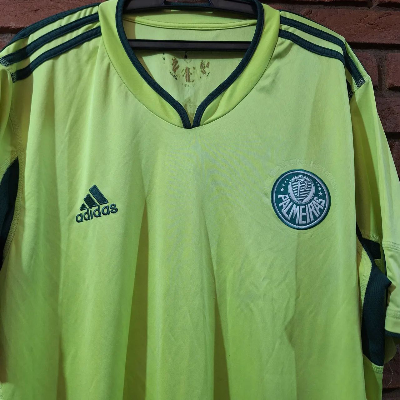 Camisa Palmeiras adidas 2010 verde limão - Foto 3