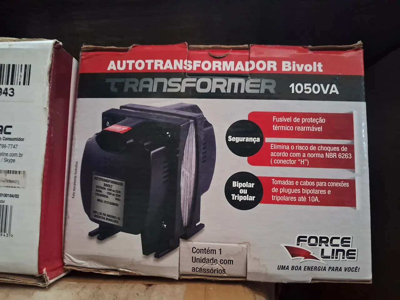 Autotransformador 1050VA Bivolt Force Line - Novo