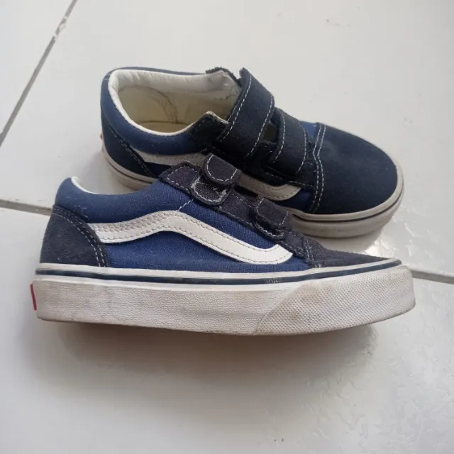 Tênis Old Skool V Infantil Navy True White