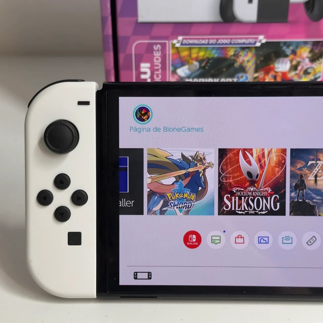 Nintendo Switch Oled Desbloqueado 128gb Usado - Foto 4
