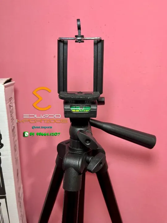 TRIPÉ com Nivel 1,02mm para Celular & Câmeras - SUPORTE uso PROFISSIONAL