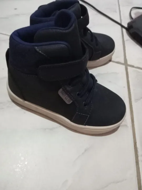 Tênis Infantil Masculino Azul-tamanho 24