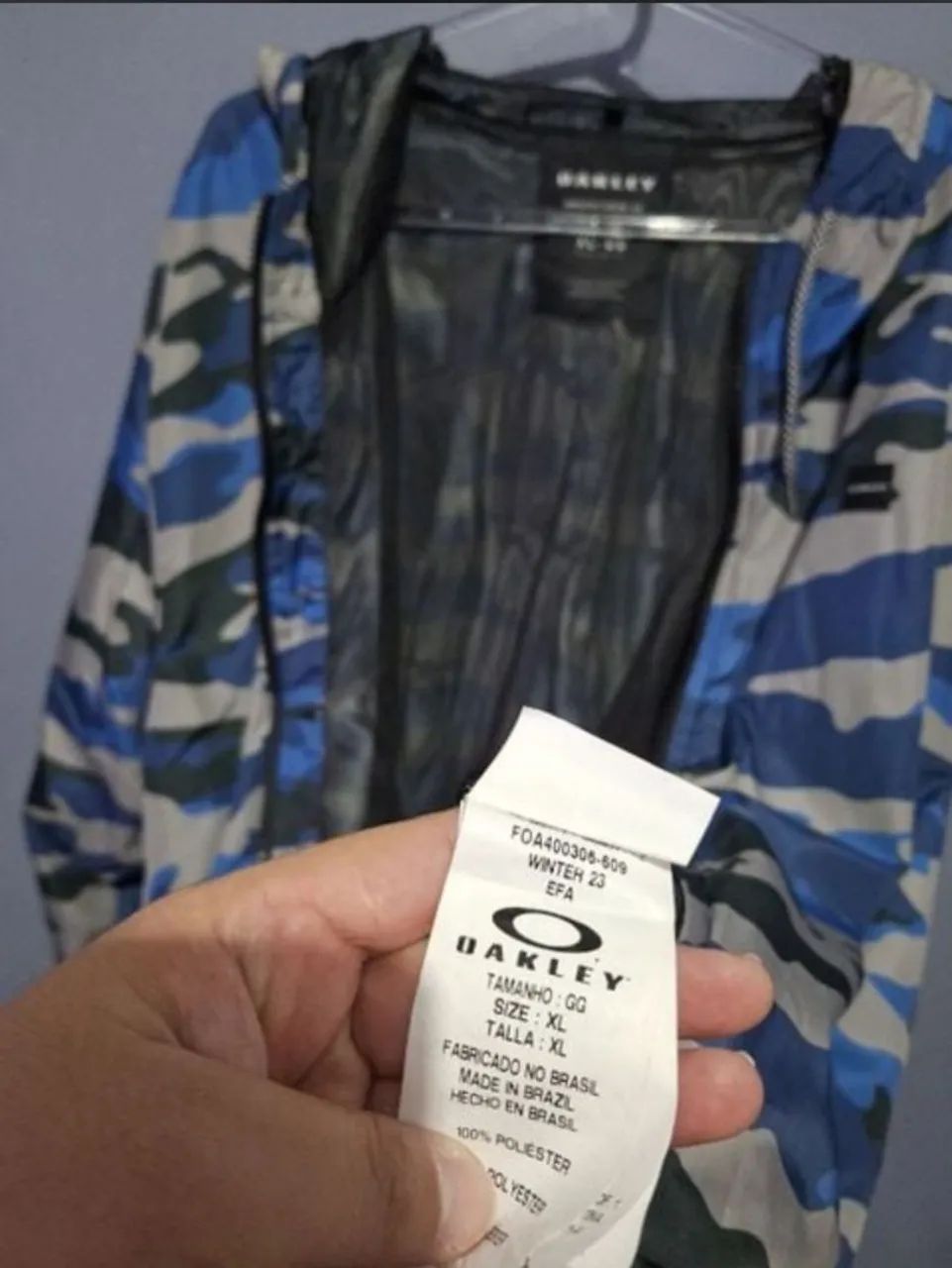 Vento Masculino Oakley Blusa Da Oakley Corta Vento Camuflada