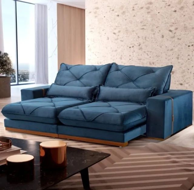 Sofá Retrátil e Reclinável Luanda/Isabella 2,50 cm Pronta Entrega 