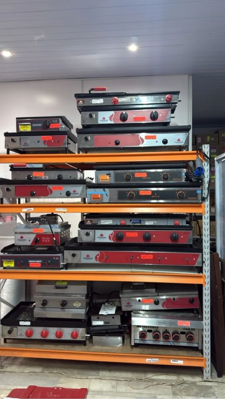 Chapas elétricas e a gás 