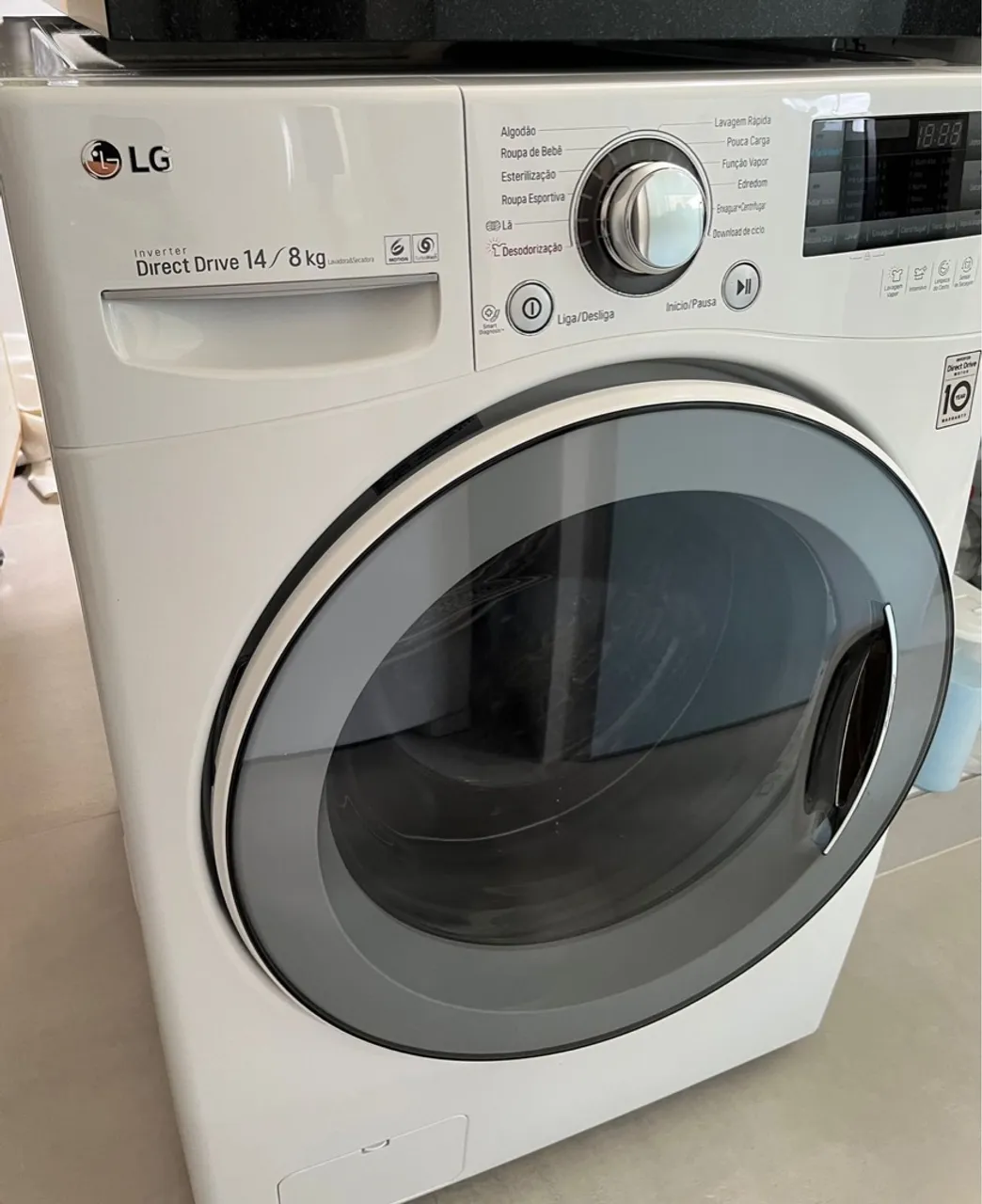 220v Lavadora e Secadora LG Direct Drive 14/8kg